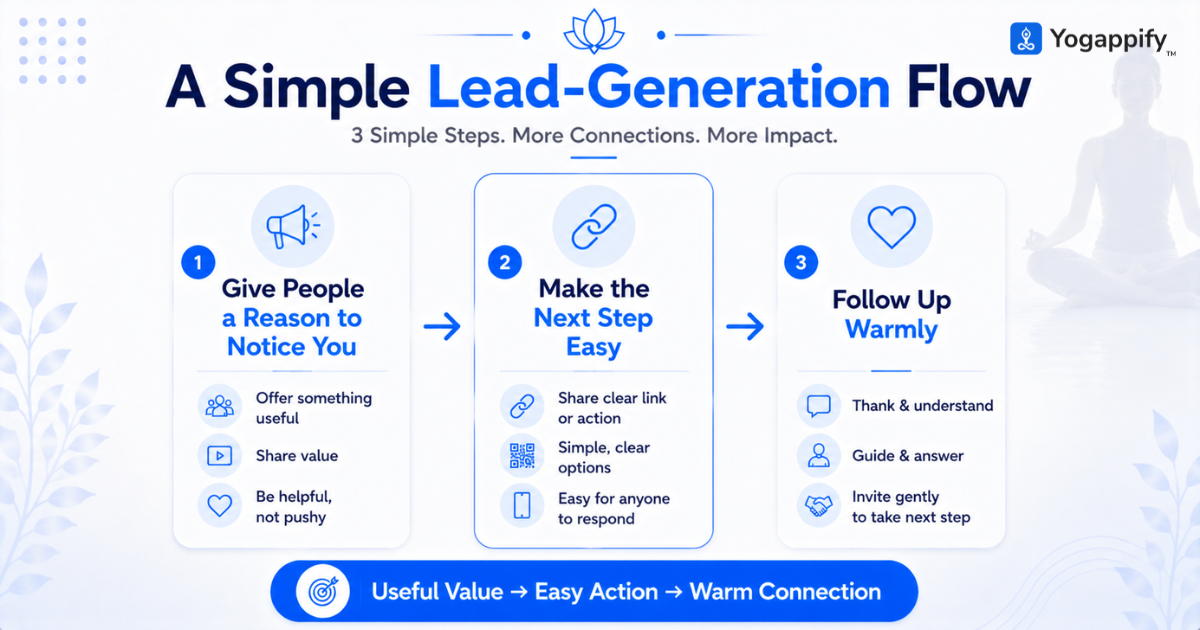 lead generation for yoga teachers